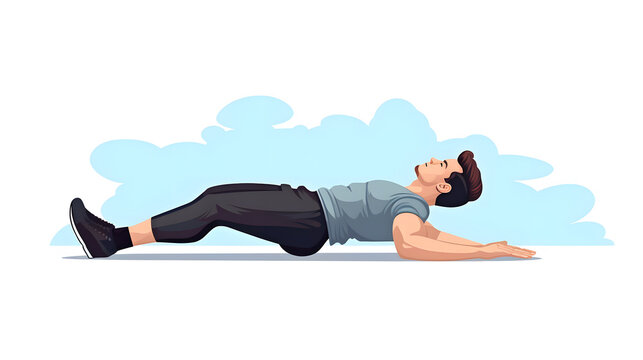 Professional tricep stretch exercise demonstration on white background for fitness and health enthusiasts