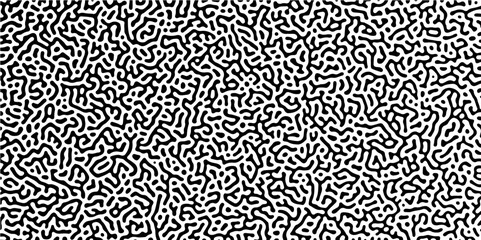 Abstract Turing organic wallpaper with background. Abstract truing organic wallpaper Turing reaction diffusion monochrome seamless pattern with chaotic motion. Abstract colored background. 