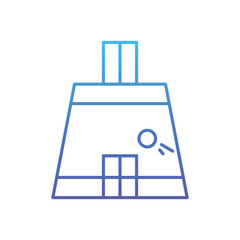 Cricket Pitch Vector icon