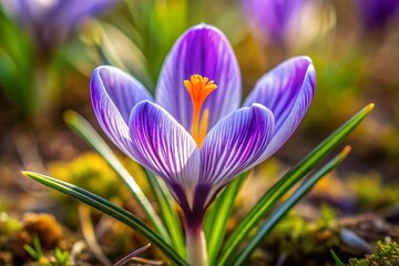 Fototapeta premium spring crocus flowers
