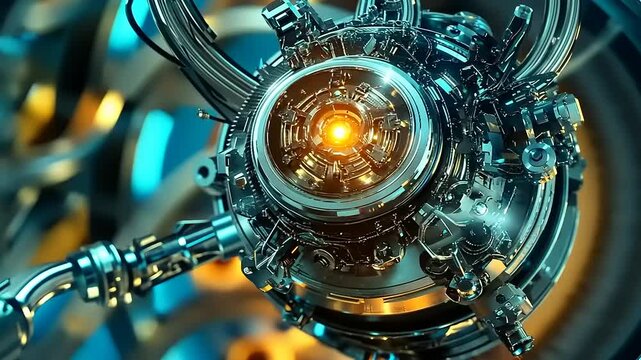 Intricate Mechanism Close-Up: A Glimpse into Advanced Machine Engineering