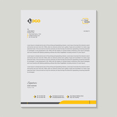 A Corporate Letterhead Design Template
