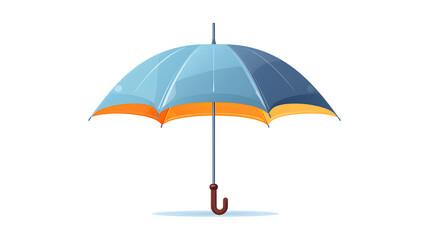 Umbrella Icon with Raindrops: Open Parasol Clip Art for Creative Designs