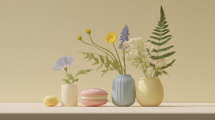 captivating glutenfree desserts like pastries cupcakes and cookies styled in wes andersons aesthetic