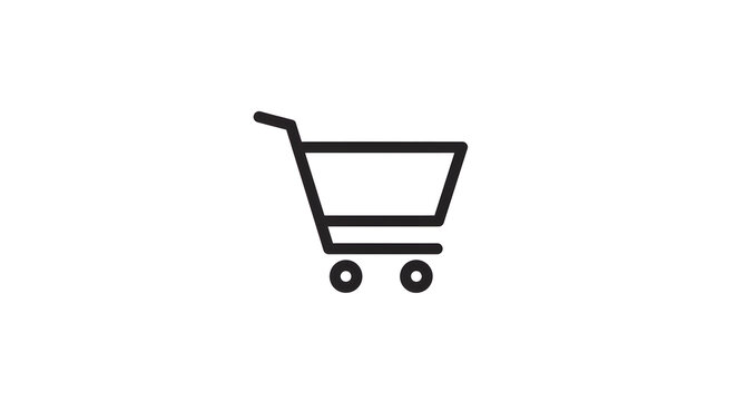 &Iacute;cone de Carrinho de Compras Moderno para Interface Web