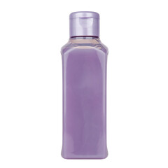 lilac shower gel isolated on white background