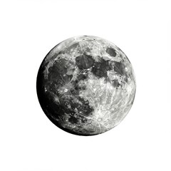 Lunar Surface Detail - High resolution close-up of the moon's surface, showing craters and texture. Ideal for space, astronomy, and science themes