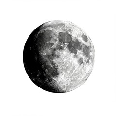 Naklejka premium Lunar Surface Close Up - Detailed of the moon's surface, showcasing craters and texture. Ideal for science, astronomy, and space exploration themes