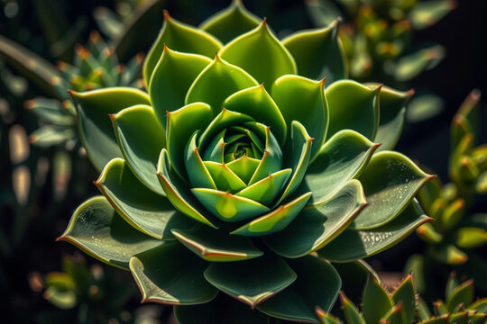 Close-up of a Vibrant Succulent Plant