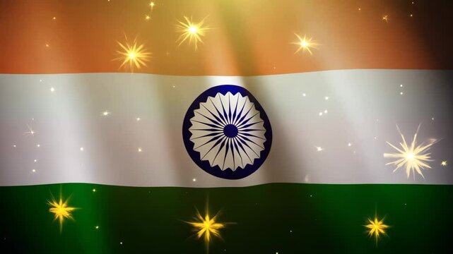 Republic Day background with flag