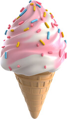 summer cartoon cream ice cream