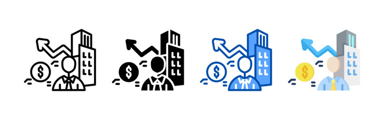 Success icon set bundle. Multi style icon collection perfect for websites, apps, and presentations. Simple vector icon collection