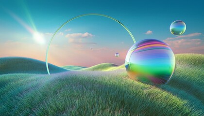 rainbow in the sky background abstract fantastic wallpaper