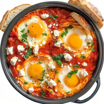 egg amlet isolated on transparent background