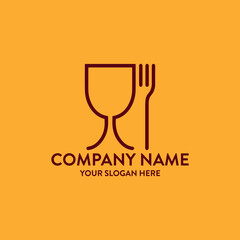 food restaurant store and food distribution service logo design vector