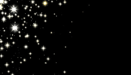 stars in the night background with copy space 