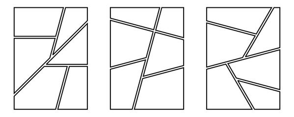 blank comic story board layout template