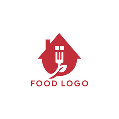 vegetarian food restaurant logo design vector