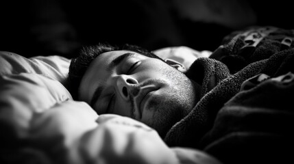 The title of the image is "Sleepy Man".