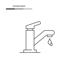 Water Tap Icon Vector Design.