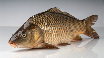 Fototapeta premium Common Carp on studio background 