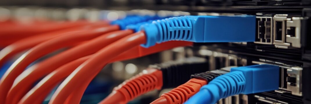 Diverse Collection of RJ45 UTP Cat6 LAN Cables for Seamless Connectivity in Computer Networking Systems