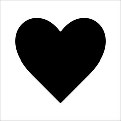 Heart icon, line design Symbol isolated white background. vector illustration. color editable.