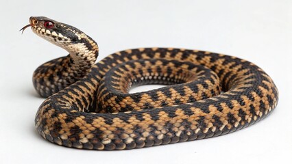 Obraz premium Common European Adder on studio background 