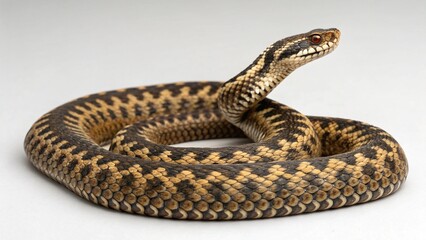 Obraz premium Common European Adder on studio background 