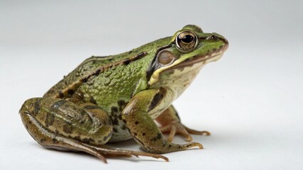 Fototapeta premium Common Frog on studio background 