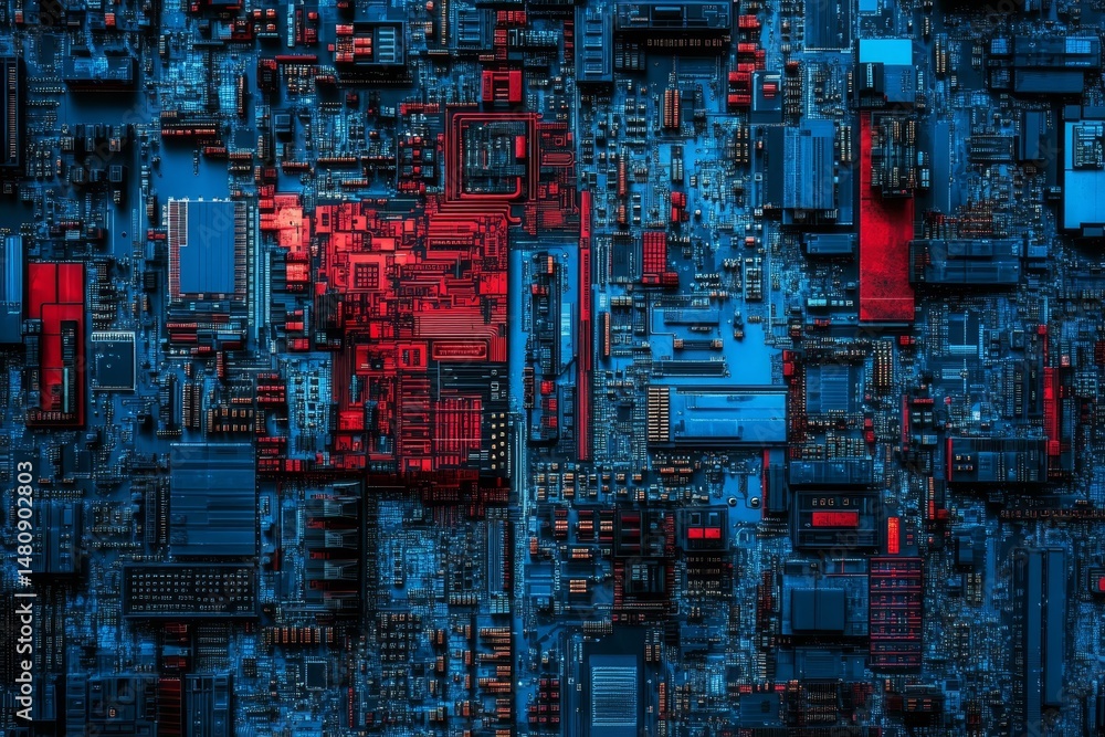 Poster vibrant cyber armor is showcased in a close-up, 3d illustration of a pattern resembling the metallic
