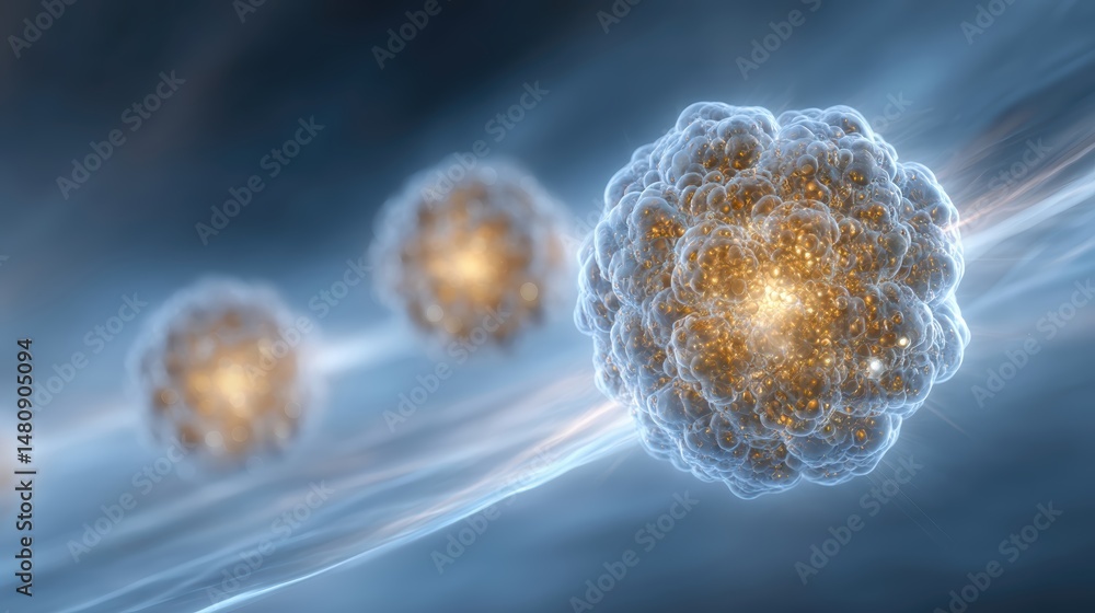 Poster Exploring the Intricate World of Subatomic Particles and Molecules in Quantum Physics
