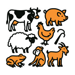 farm animals collection