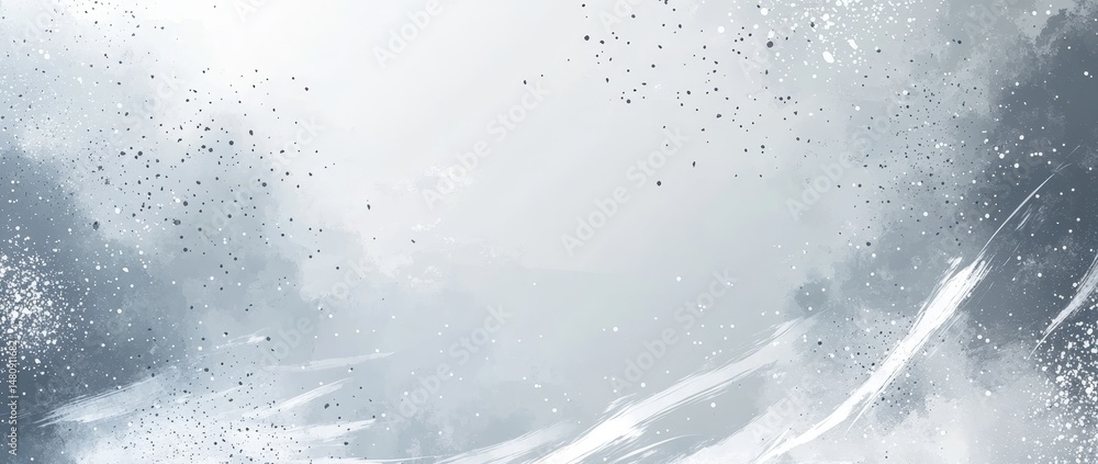 Poster a modern template featuring an abstract background with a grunge texture and a halftone grey effect 