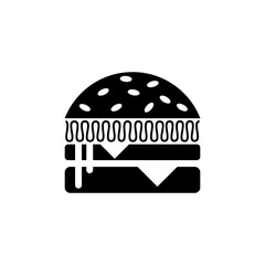 Creative depiction of a burger with toppings and melted cheese on a minimalist background