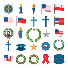 Vintage Battlefield Symbol Icons