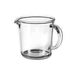 Clear Glass Measuring Pitcher with Handle for Baking and Cooking
