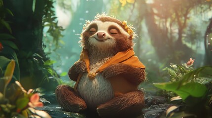 Obraz premium Curious Red Panda Portrait: Close-Up of Juvenile Mammal in Lush Forest Environment, Engaging with Viewer, Wildlife Photography.