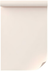 Blank Rolled Scroll Paper with Curled Edge