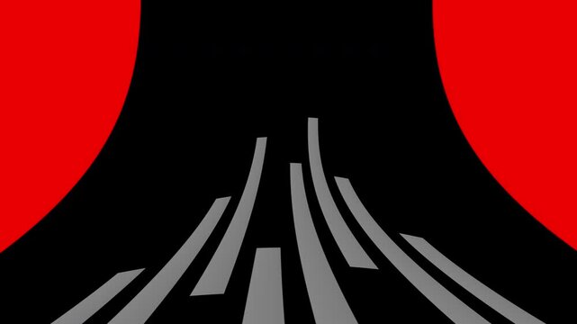 Gray layered flow background on a black background, showing differences in speed or pressure. 3d animation