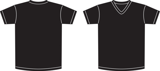 tシャツ　黒　vネック