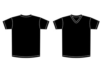 tシャツ　黒　vネック