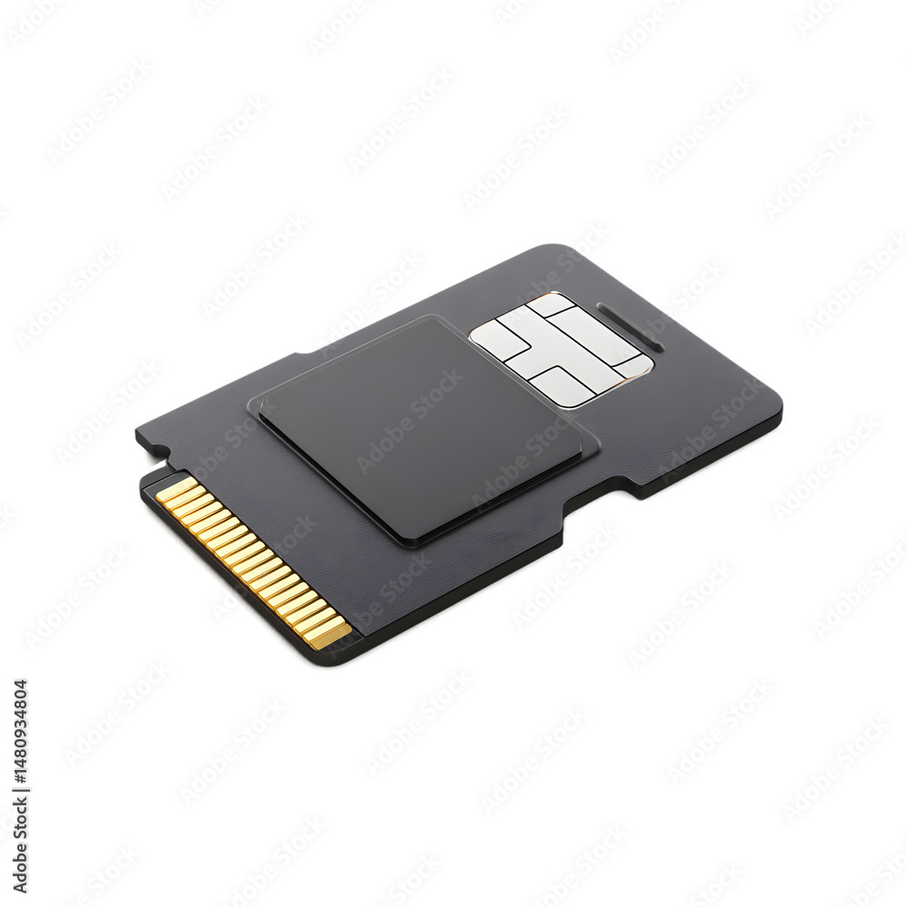Aufkleber high-resolution sim card adapter stock photo perfect for tech websites and presentations
