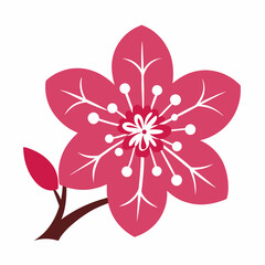 flower vector art  icon