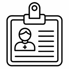 Clipboard with checkmark and pen vector icon symbol for internet business communication security