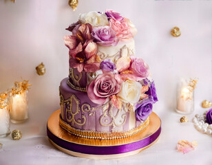 pastel, boda, alimento, quinceañera, XV, postre, rosa, bombones, flor, flor, rosa, decoraciones, pastel de bodas