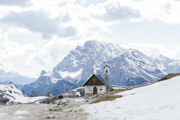 a chapel in the Dolomites in South Tyrol, Alto Adige