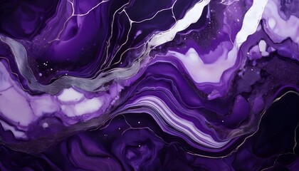 Obraz premium Abstract surreal marble Cosmic Amethyst background