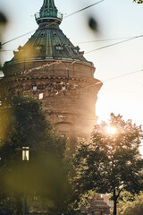 Sunrise in Mannheim. High quality photo