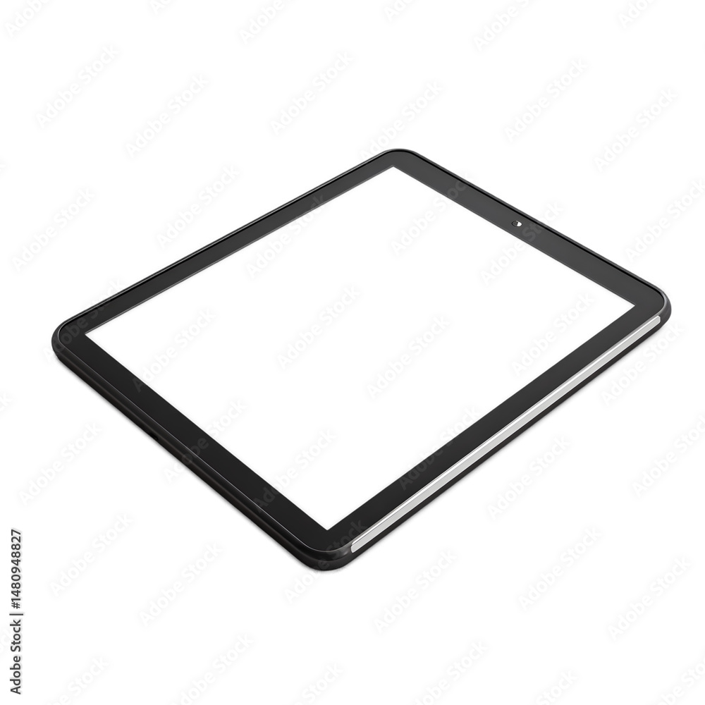 Aufkleber sleek black tablet computer mockup perfect for app presentations and ui designs